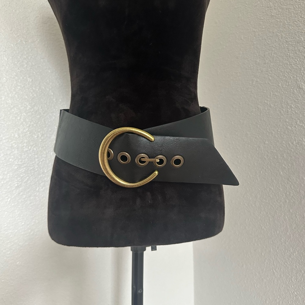 Black Belt with Bronze Buckle